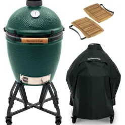 Big Green Egg  Large houtskoolbarbecue met onderstel, zijtafels en hoes
