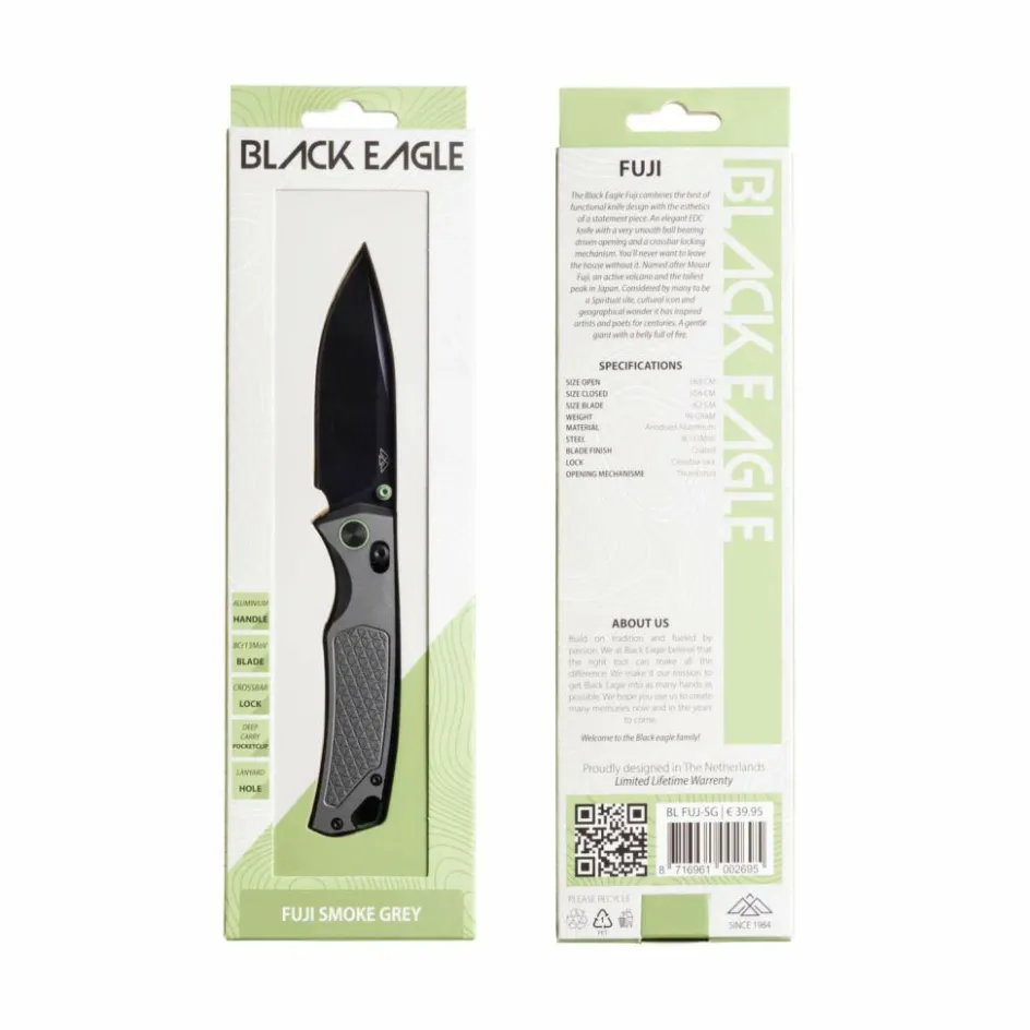 Black Eagle Fuji zakmes smoke grey