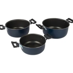 Outlet Bo-Camp Rondo pannenset 3-delig aluminium