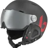 Clearance Bollé MIGHT VISOR skihelm titanium red matte - 52 - 55 cm