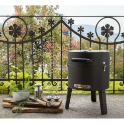 Clearance Boretti Tonello houtskoolbarbecue black