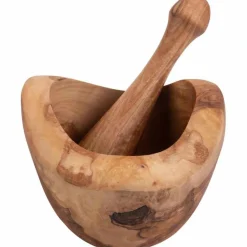 New Bowls and Dishes  Olijfhouten vijzel B-keuze 14 centimeter