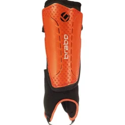 Online Brabo F4 Metallic scheenbeschermers met verwijderbare enkelsok junior oranje