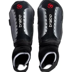 Brabo F4 Metallic scheenbeschermers junior zwart