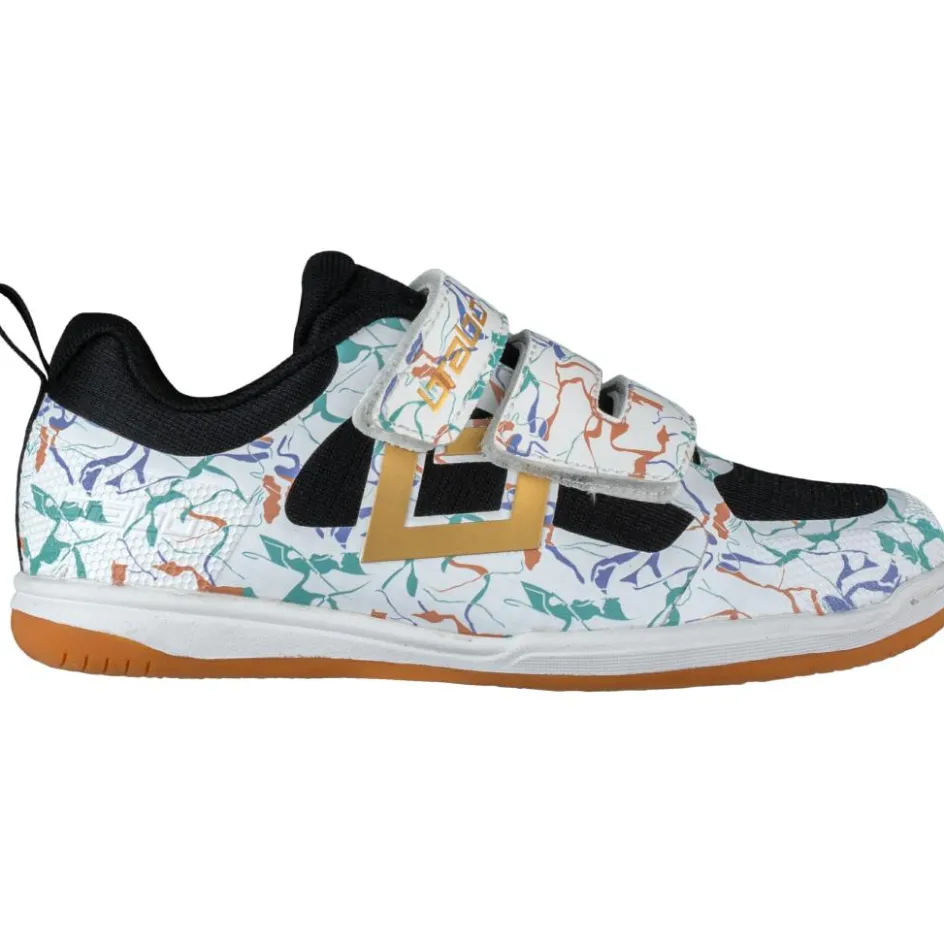 Brabo Indoor Velcro zaalhockeyschoenen junior marble black