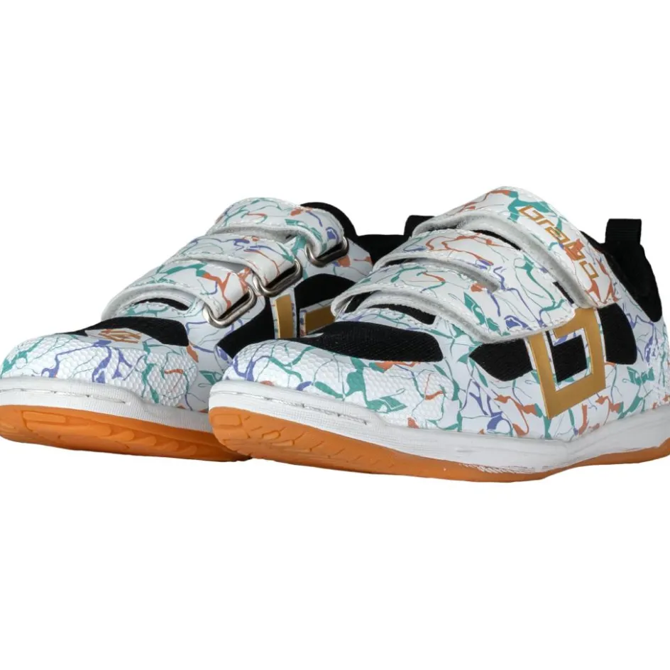 Brabo Indoor Velcro zaalhockeyschoenen junior marble black