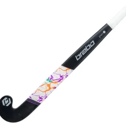 Hot Brabo Pure 20 Pro Bow hockeystick black purple - 36,5 inch