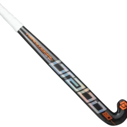 Outlet Brabo Traditional Carbon 80 Low Bow hockeystick black orange