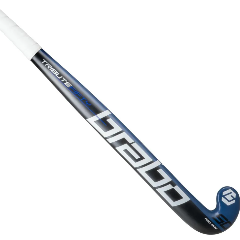 Hot Brabo Tribute 50 Pro Bow hockeystick black navy - 36,5 inch