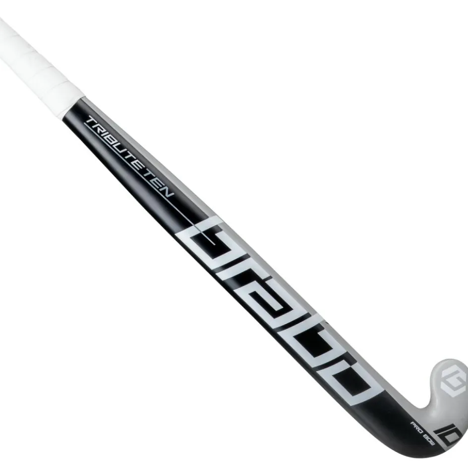 Hot Brabo Tribute 10 Pro Bow hockeystick black grey - 36,5 inch