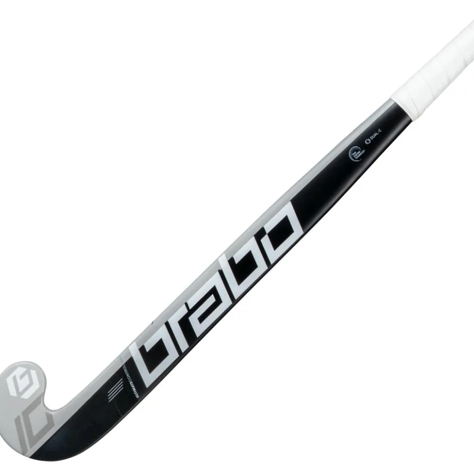 Hot Brabo Tribute 10 Pro Bow hockeystick black grey - 36,5 inch