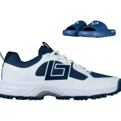 Brabo Tribute hockeyschoenen junior navy white inclusief slippers