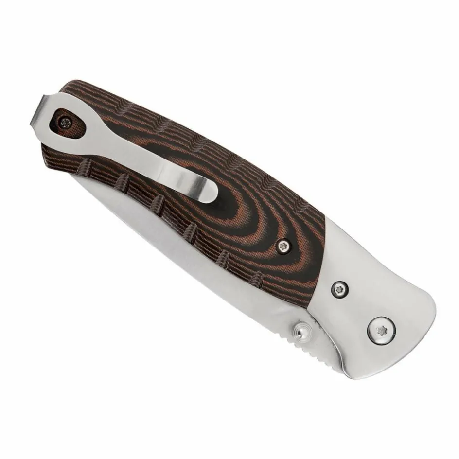 Buck Small Folding Selkirk Micarta Clampack mes