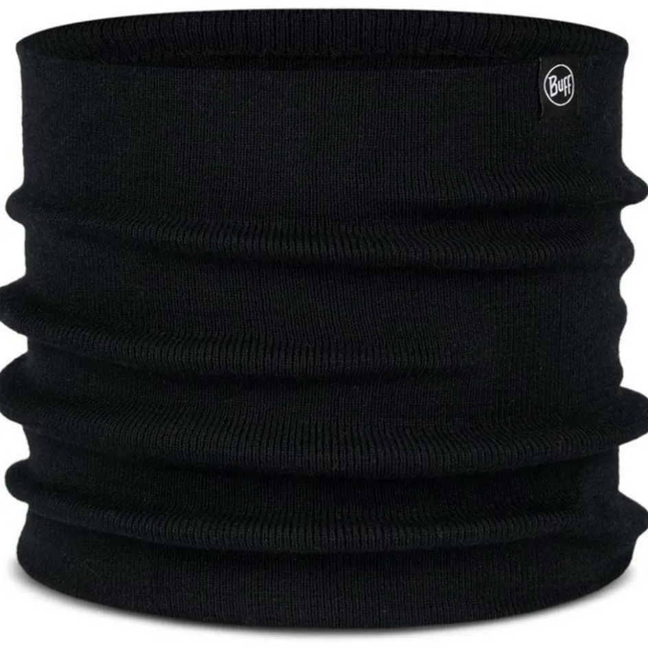 Buff Knitted col lilon black