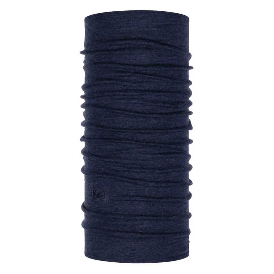 Discount Buff Midweight Merino col night blue melange