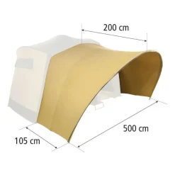 Clearance Cabanon Luxe luifel 500 cm YKK rits