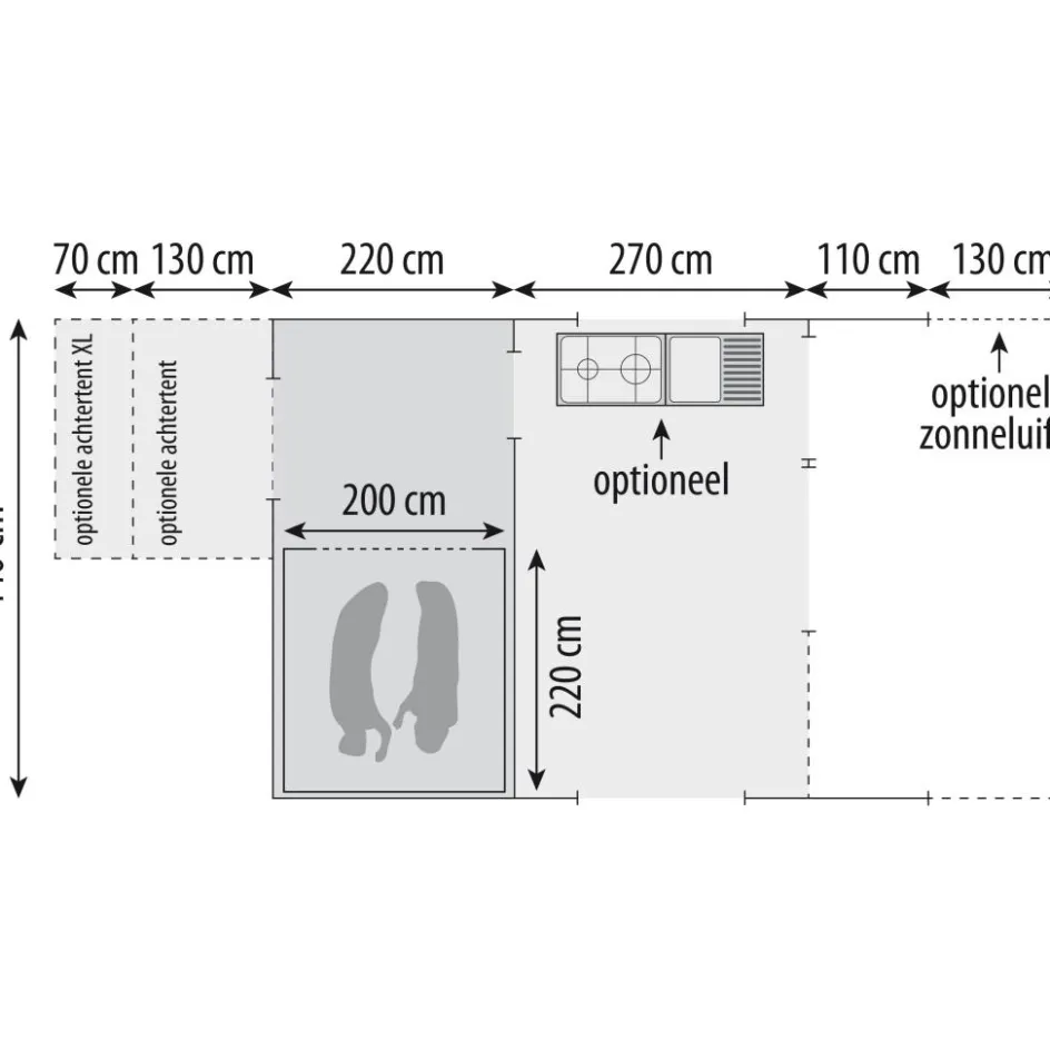 Sale Cabanon Malawi 2.0 Royale EPS Basic vouwwagen