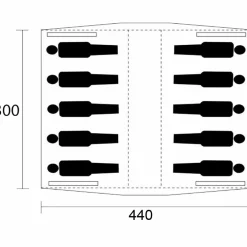 Hot Cabanon Nevada groepstent beige