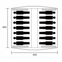 Hot Cabanon Nevada XL groepstent beige