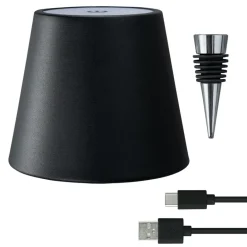 Discount Calex Flessenstop met verlichting black