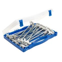 Campking Permafrost schroefharing kofferset 23 cm 18 stuks