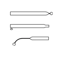 Campking Spanstok gebogen aluminium 25 / 22 mm 210 - 275 cm