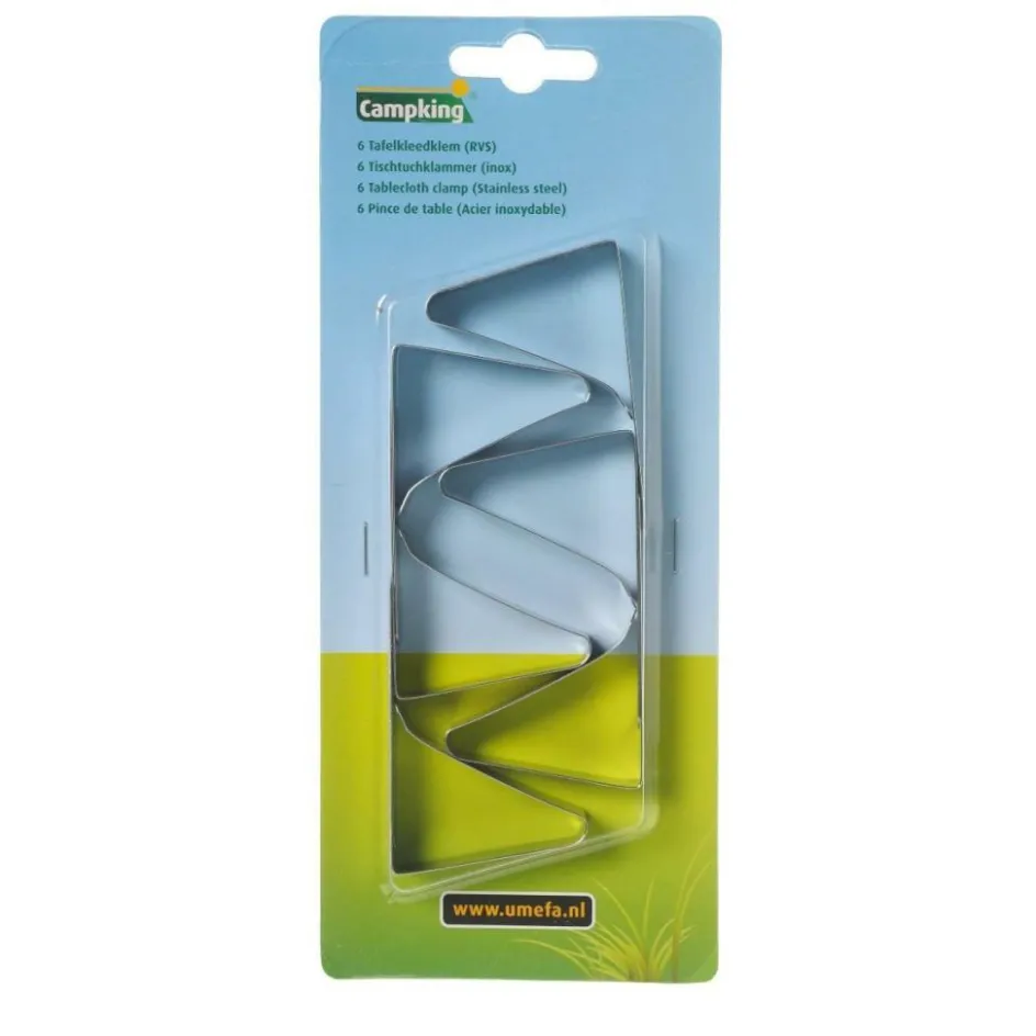 Best Campking tafelkleedklemmen set van 6 stuks