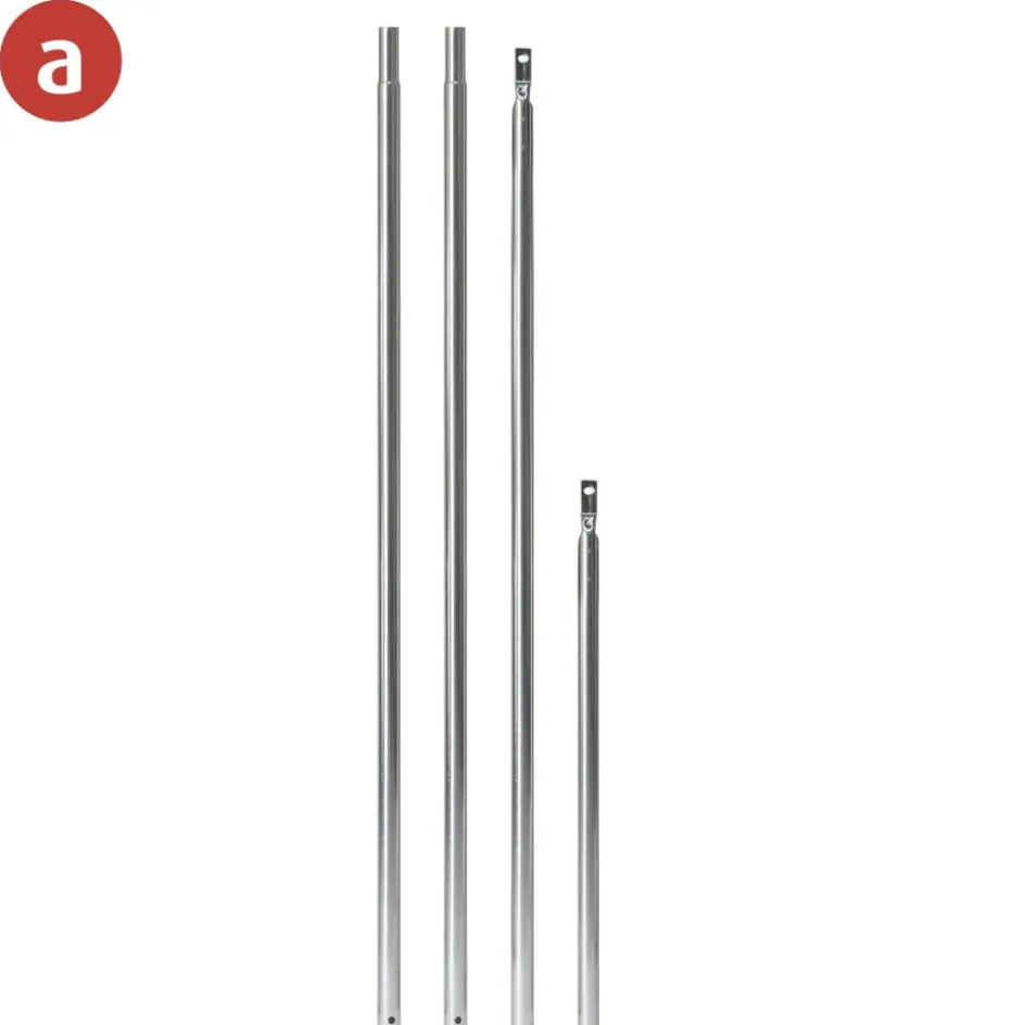 Campking Verandastang 3-delig staal 22 - 25 mm 170 - 340 cm
