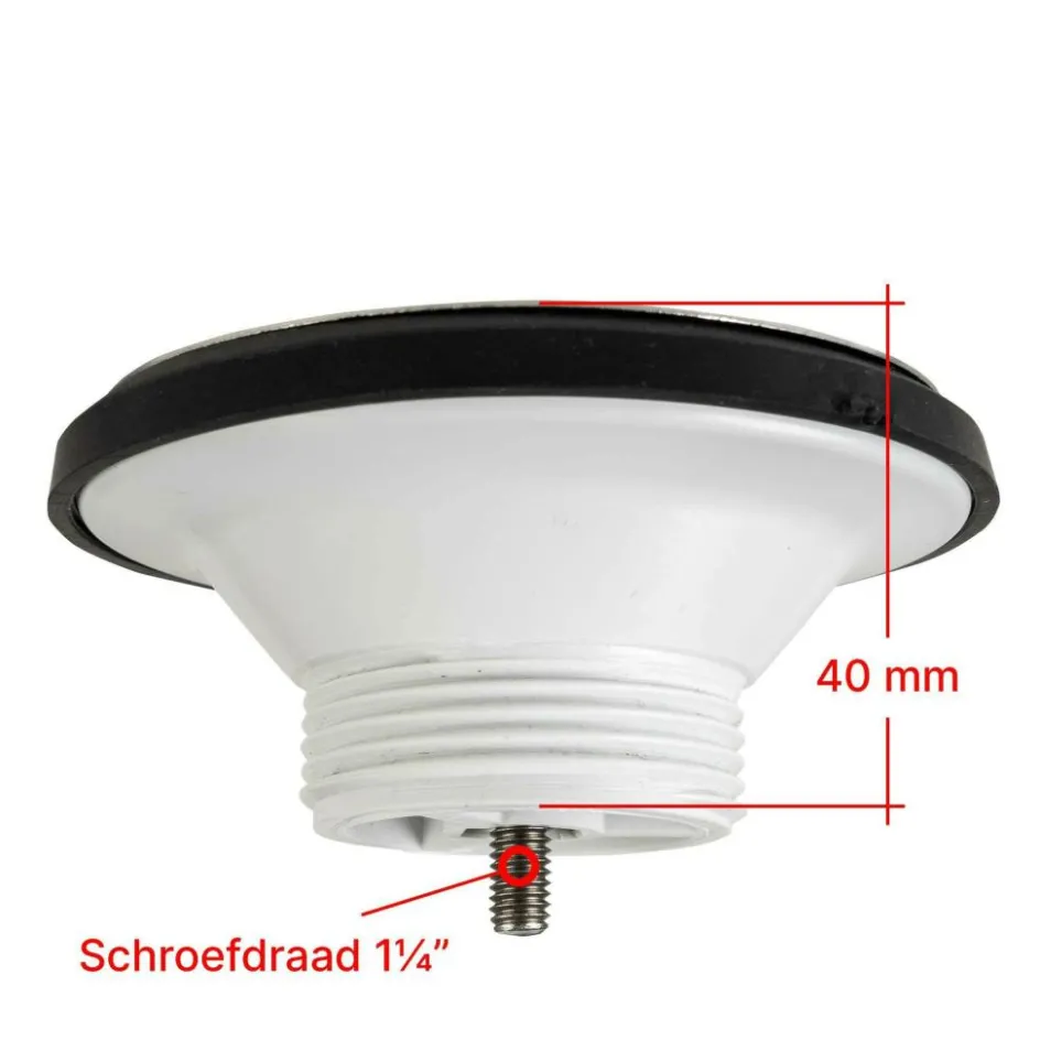 Can Afvoerplug met stop 1 1/4