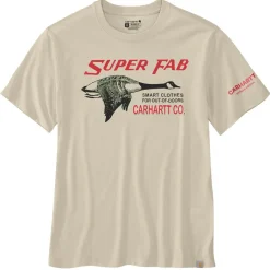 Carhartt LFAB Graphic shirt heren oat milk