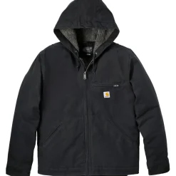 Carhartt Relaxed Fit Washed Duck Shepa Lined winterjas heren black