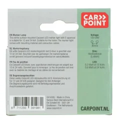 Carpoint LED 12-24V markeringslamp wit