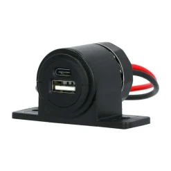 Carpoint Opbouw contactdoos USB-A + USB-C