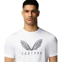 Online Castore Adapt Short Graphic shirt heren white