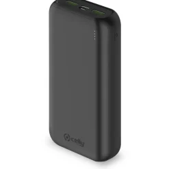Discount Celly 20.000 Mah powerbank zwart