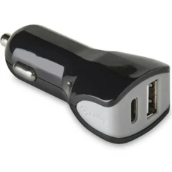 Celly USB - C 3.4 universele autolader zwart