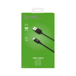 Celly USB naar USB-C kabel 1 meter black