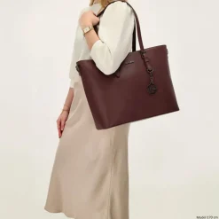 New Charm London  Birmingham 15,6 inch laptop schoudertas bordeaux