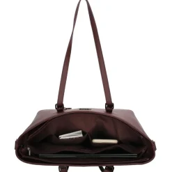 New Charm London  Birmingham 15,6 inch laptop schoudertas bordeaux