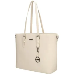 Best Charm London Birmingham 15,6 inch laptop schoudertas crème