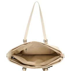 Best Charm London Birmingham 15,6 inch laptop schoudertas crème