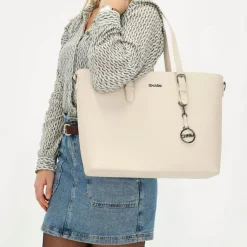 Best Charm London Birmingham 15,6 inch laptop schoudertas crème