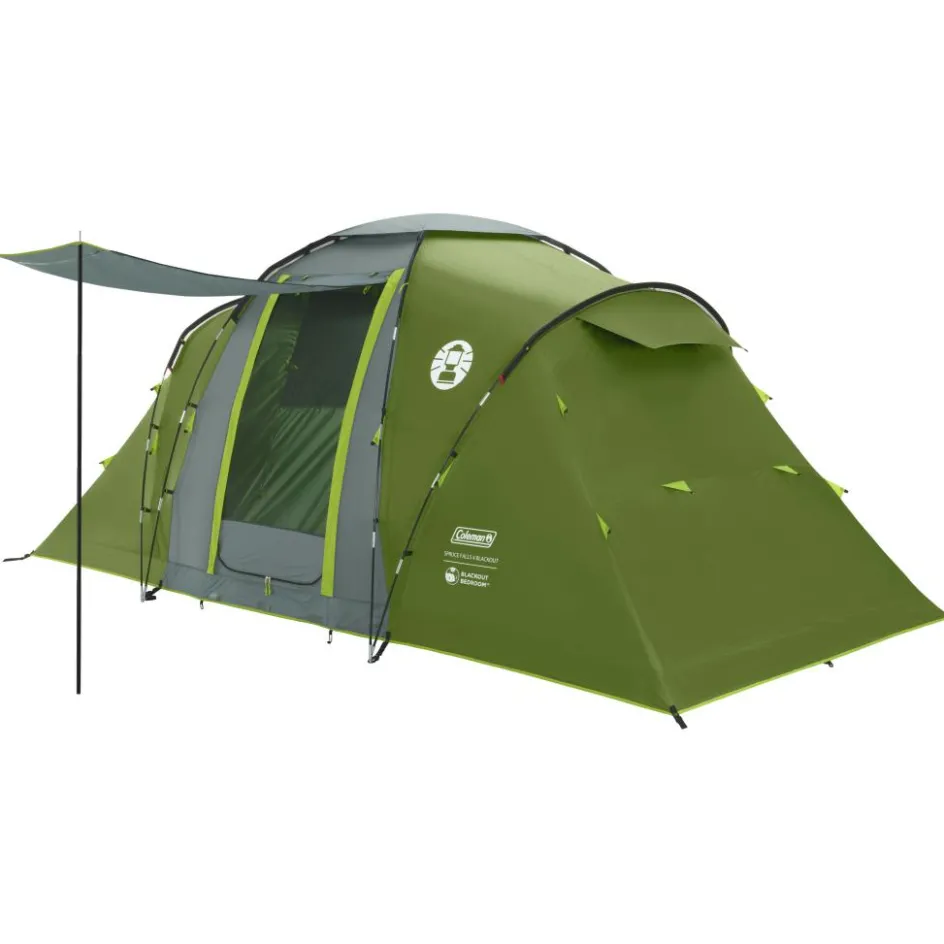 Coleman Spruce Falls 4 BlackOut vis-à-vis tent green