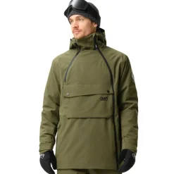 ColourWear Foil anorak winterjas heren dark olive
