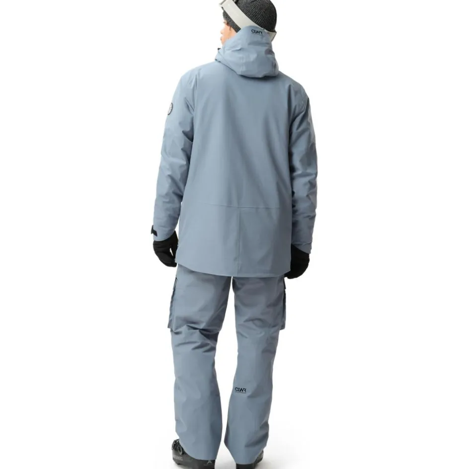 Hot ColourWear Foil anorak winterjas heren grey blue