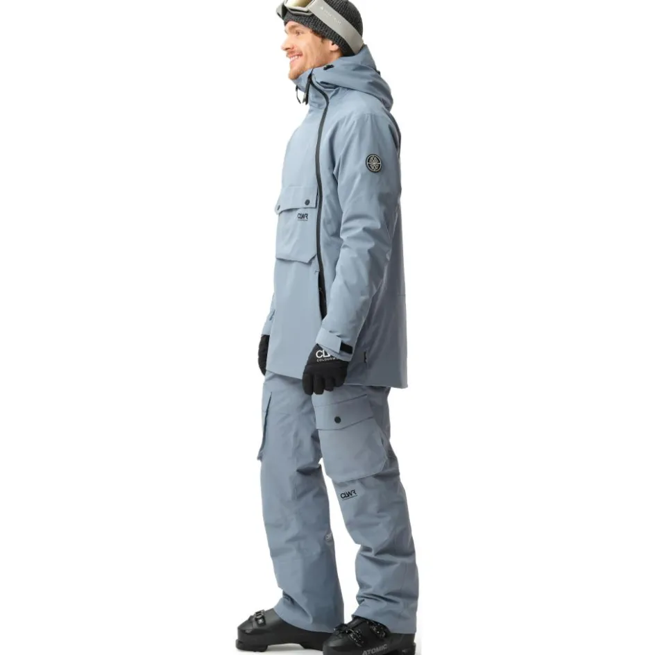 Hot ColourWear Foil anorak winterjas heren grey blue