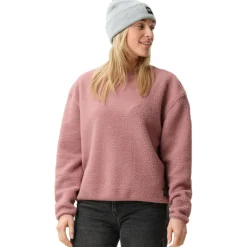 ColourWear Snug Pile Crew sweater dames dark rose