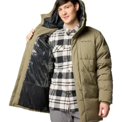 Columbia Aldercrest II Down parka outdoor jack heren stone green