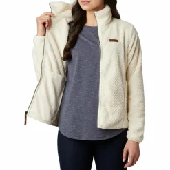 Columbia Fire Side II Sherpa fleece vest dames chalk