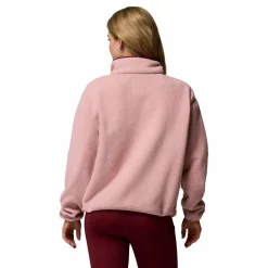 Online Columbia Helvetia II Cropped Half Snap sweater dames eraser pink fig rich wine